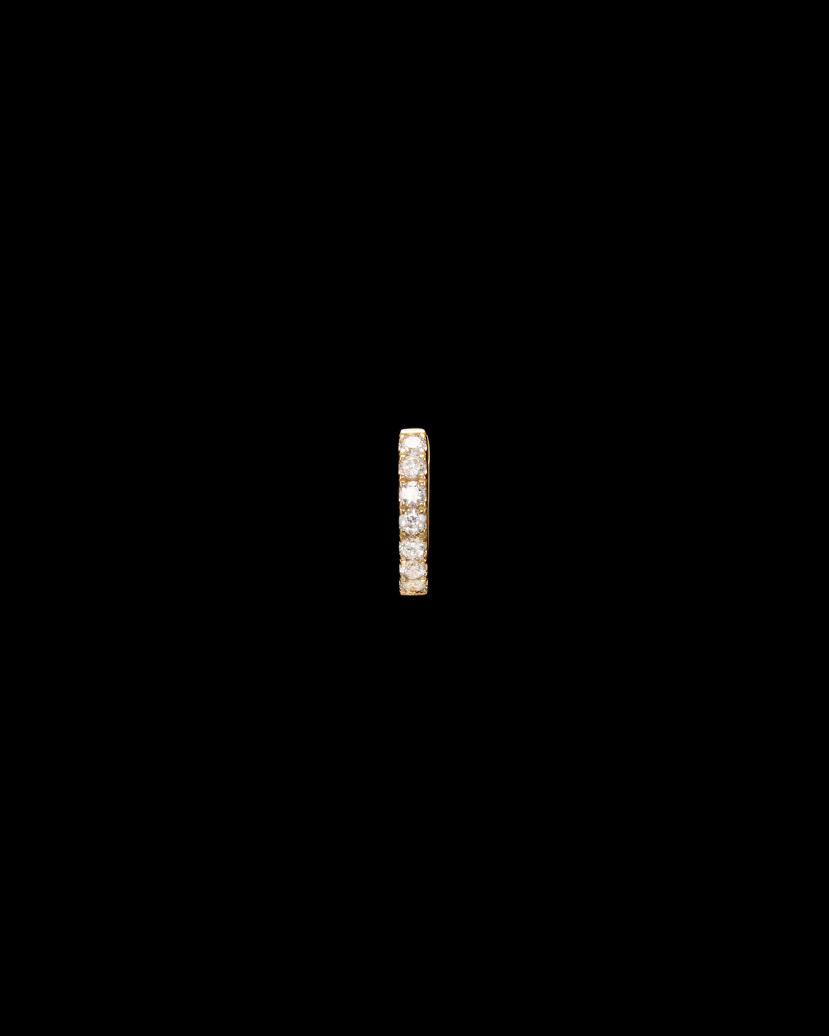Delicate Diamond Hoop-image-1