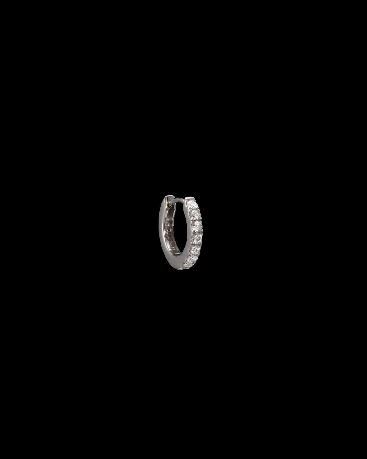 Delicate Diamond Hoop
