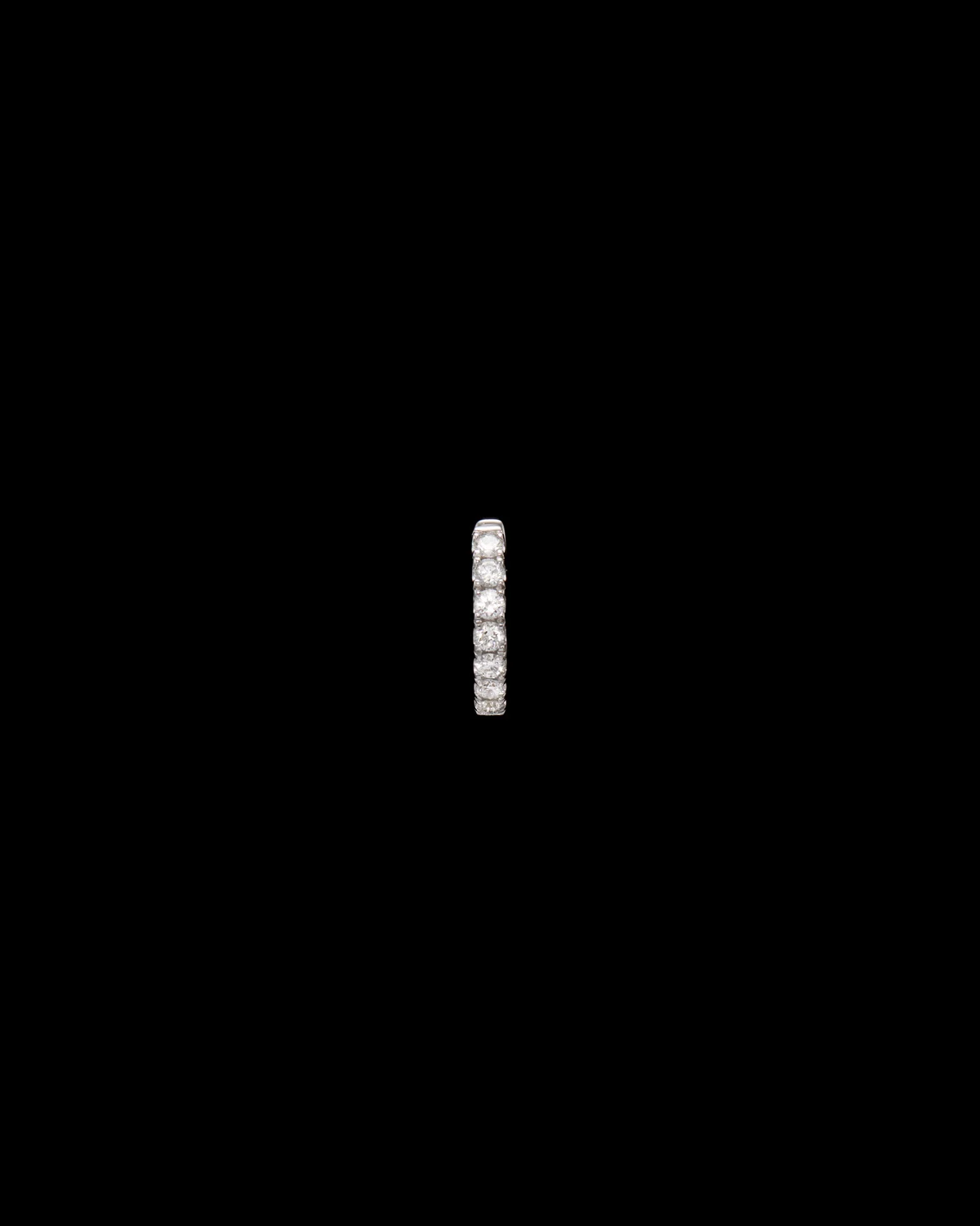Delicate Diamond Hoop-image-1