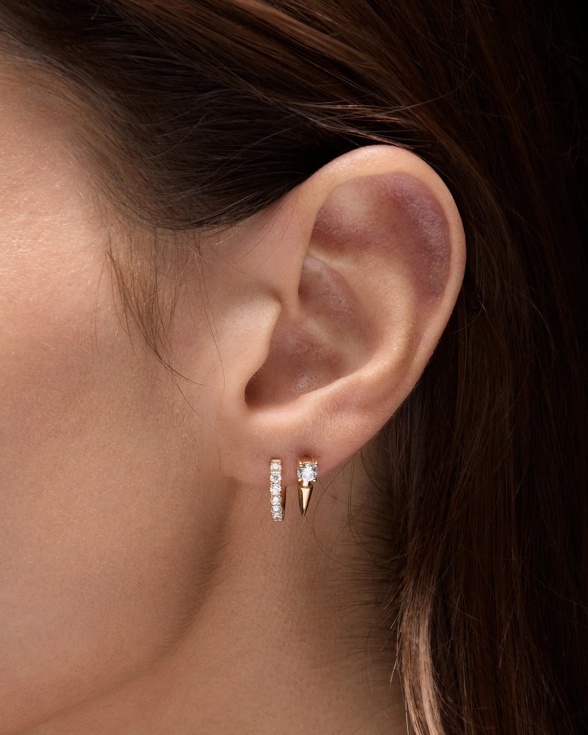 Delicate Diamond Hoop-image-2