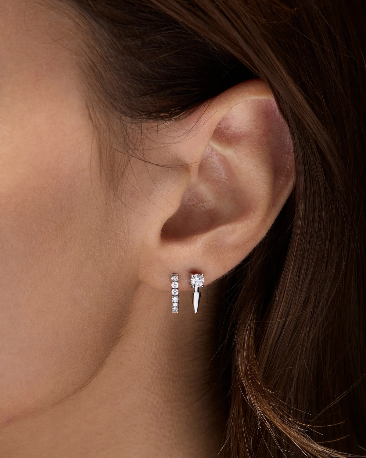 Delicate Diamond Hoop-image-2