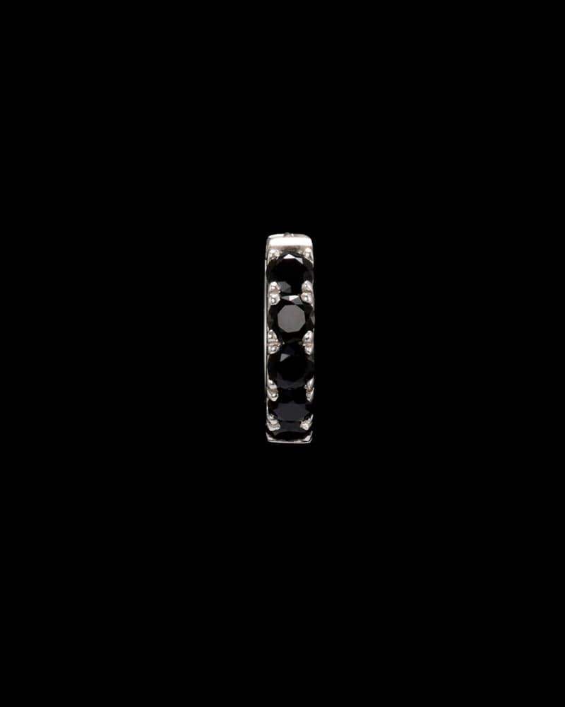Silver - Black Spinel