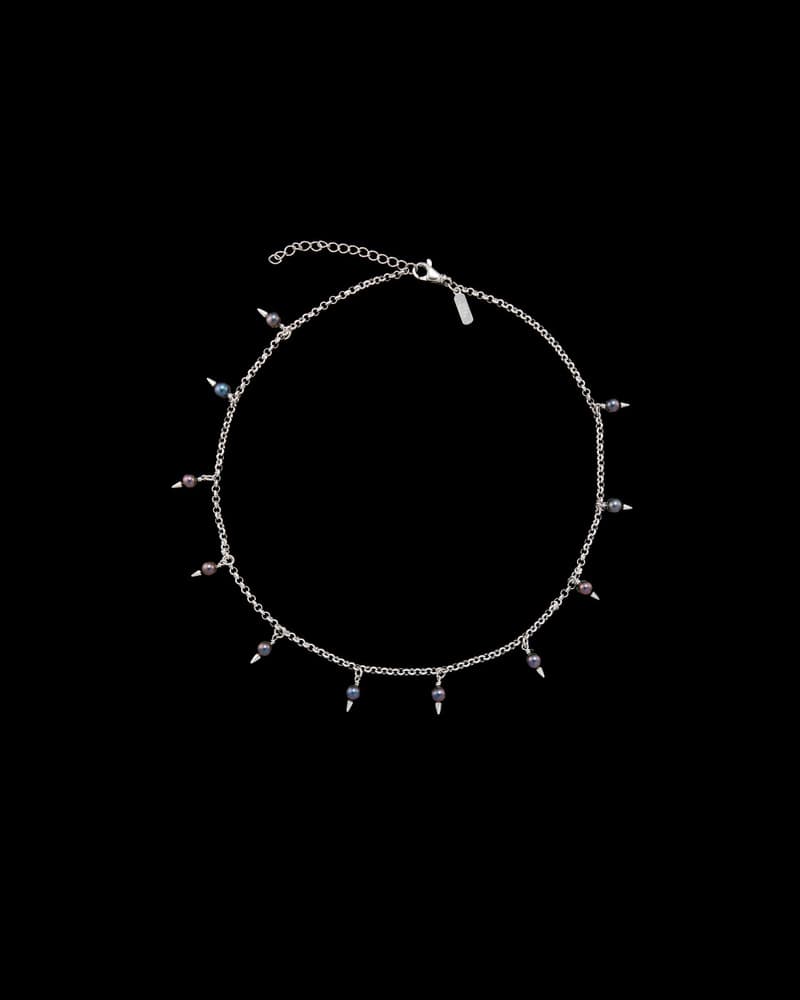 Silver - Black Freshwater Pearl
