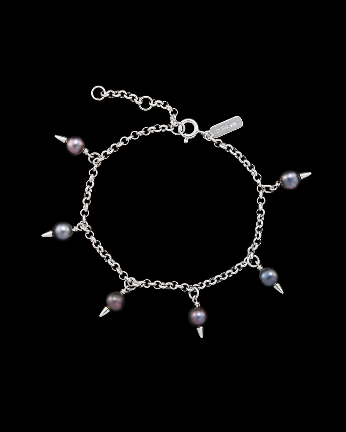 Pierced Pearl Bracelet