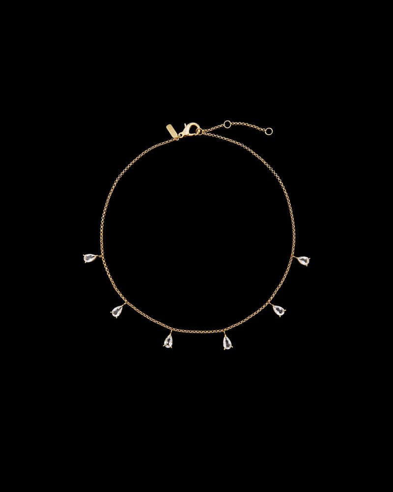 Gold-plated Silver - Clear Quartz
