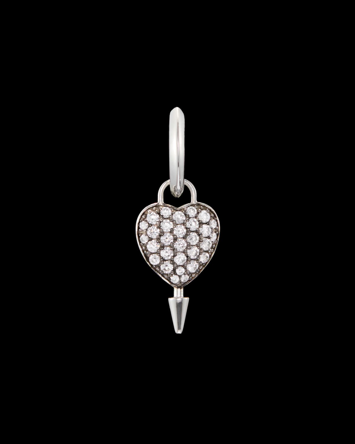 Hazy Heart Earring