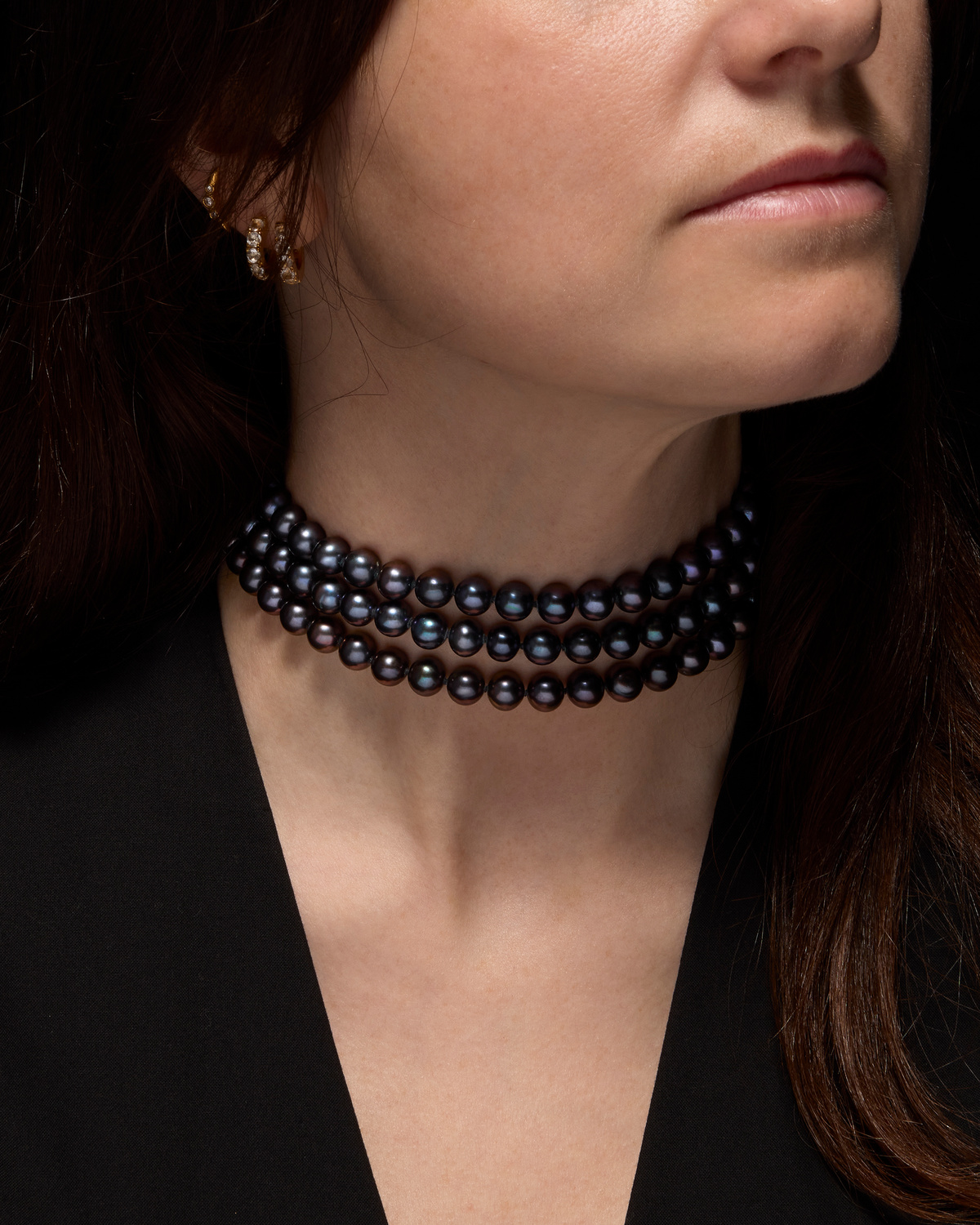 Pearl Choker 3 Strand-image-2