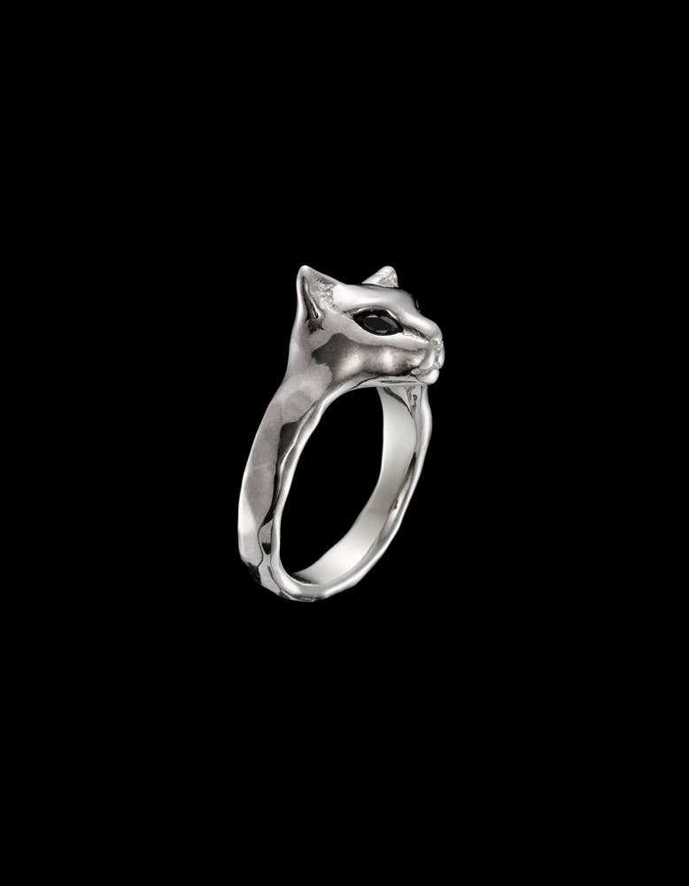 Feline Ring Silver
