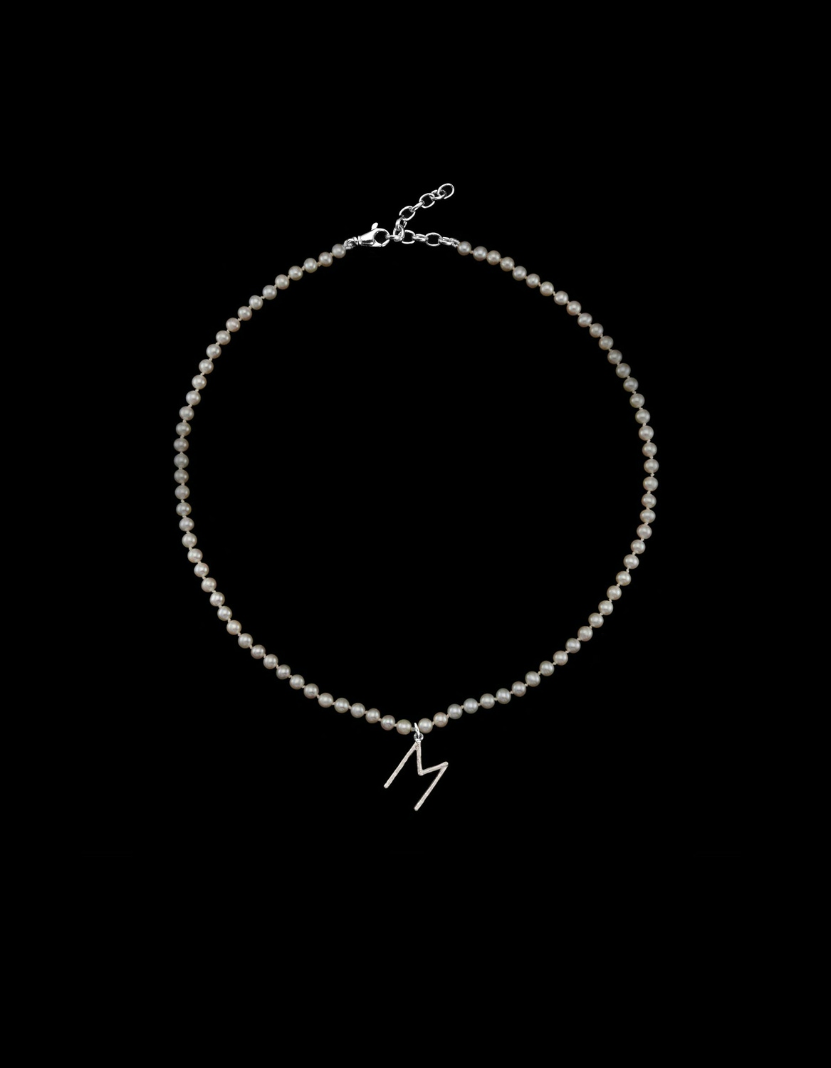 Pearl Letter Necklace-image-0