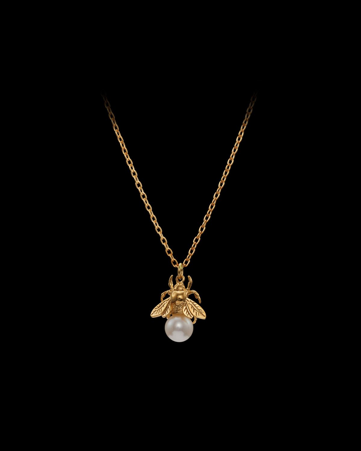 Bumblebee Pearl Necklace-image-0