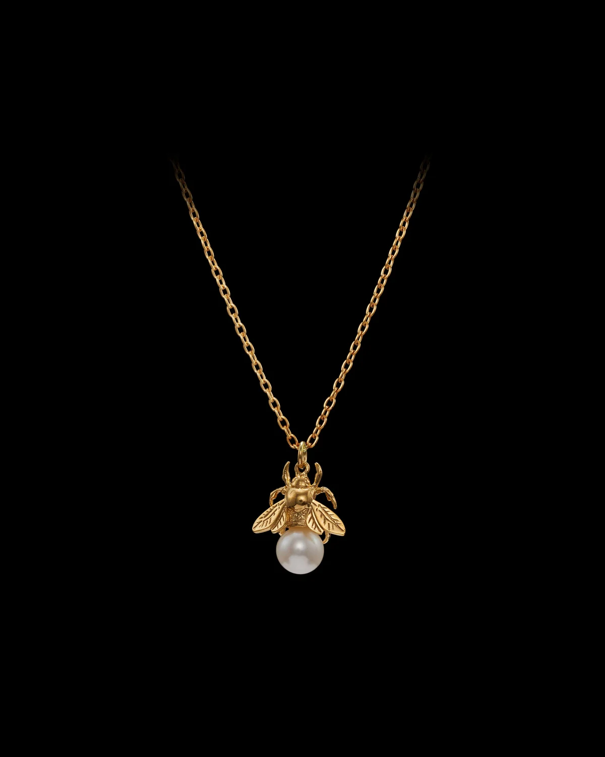 Bumblebee Pearl Necklace-image-0