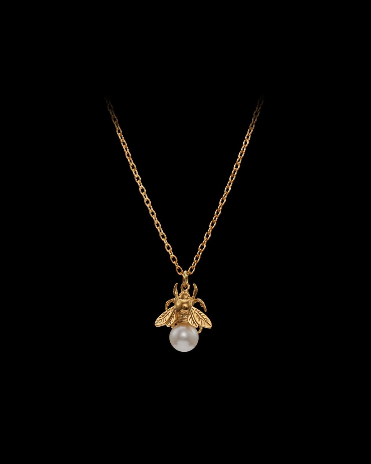 Bumblebee Pearl Necklace