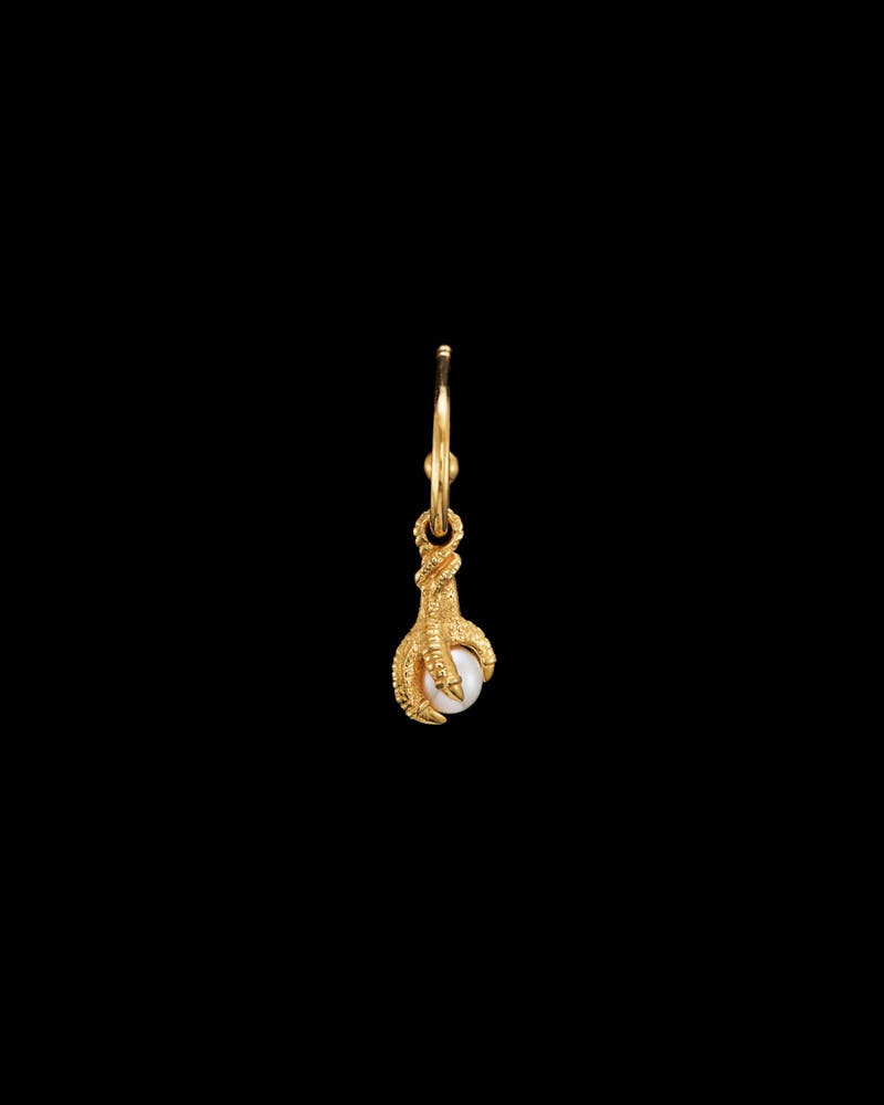 Tiny Claw Pearl Earring