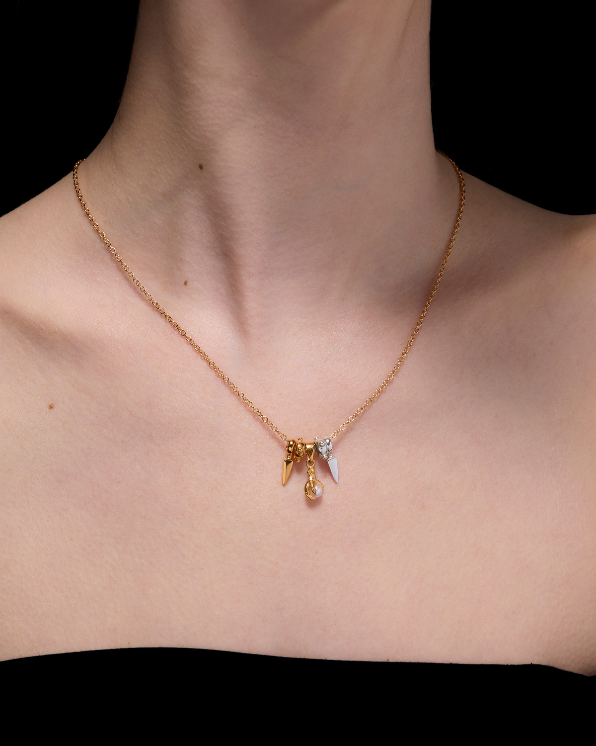 Tiny Claw Pearl Charm-image-1