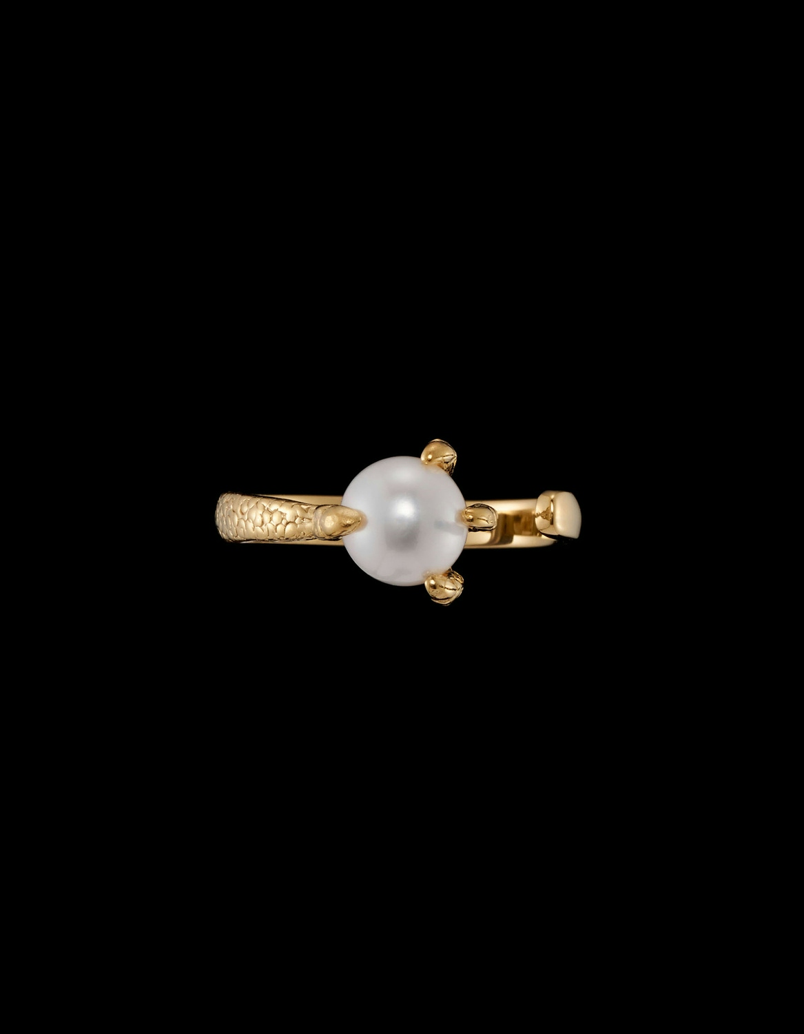 Tiny Claw Pearl Ring-image-0