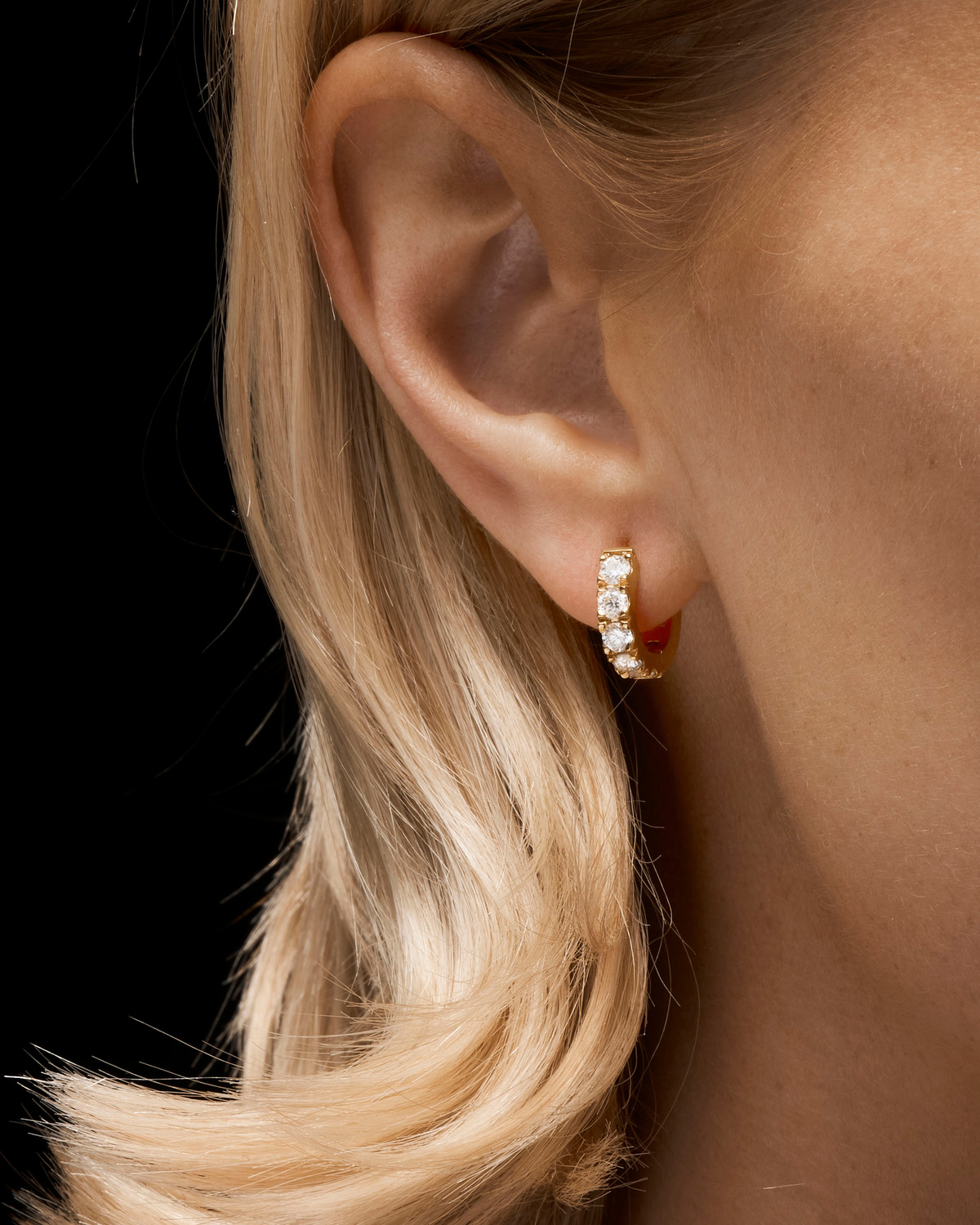 Diamond Hoop Earring-image-2