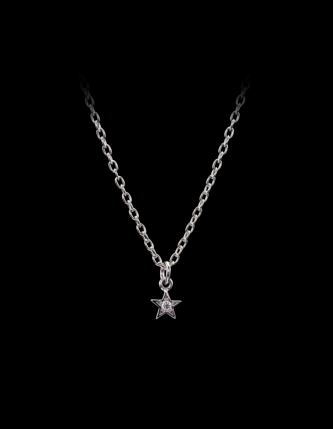 Star Diamond Necklace-image-0
