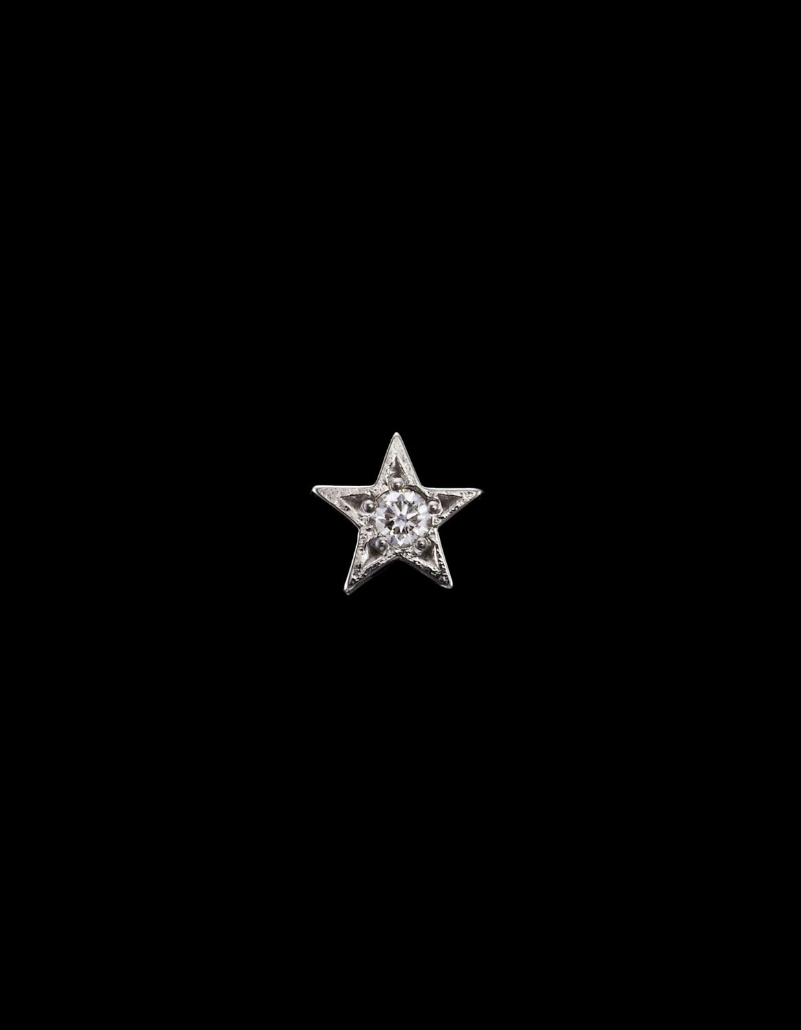 Star Diamond Ear Stud-image-0