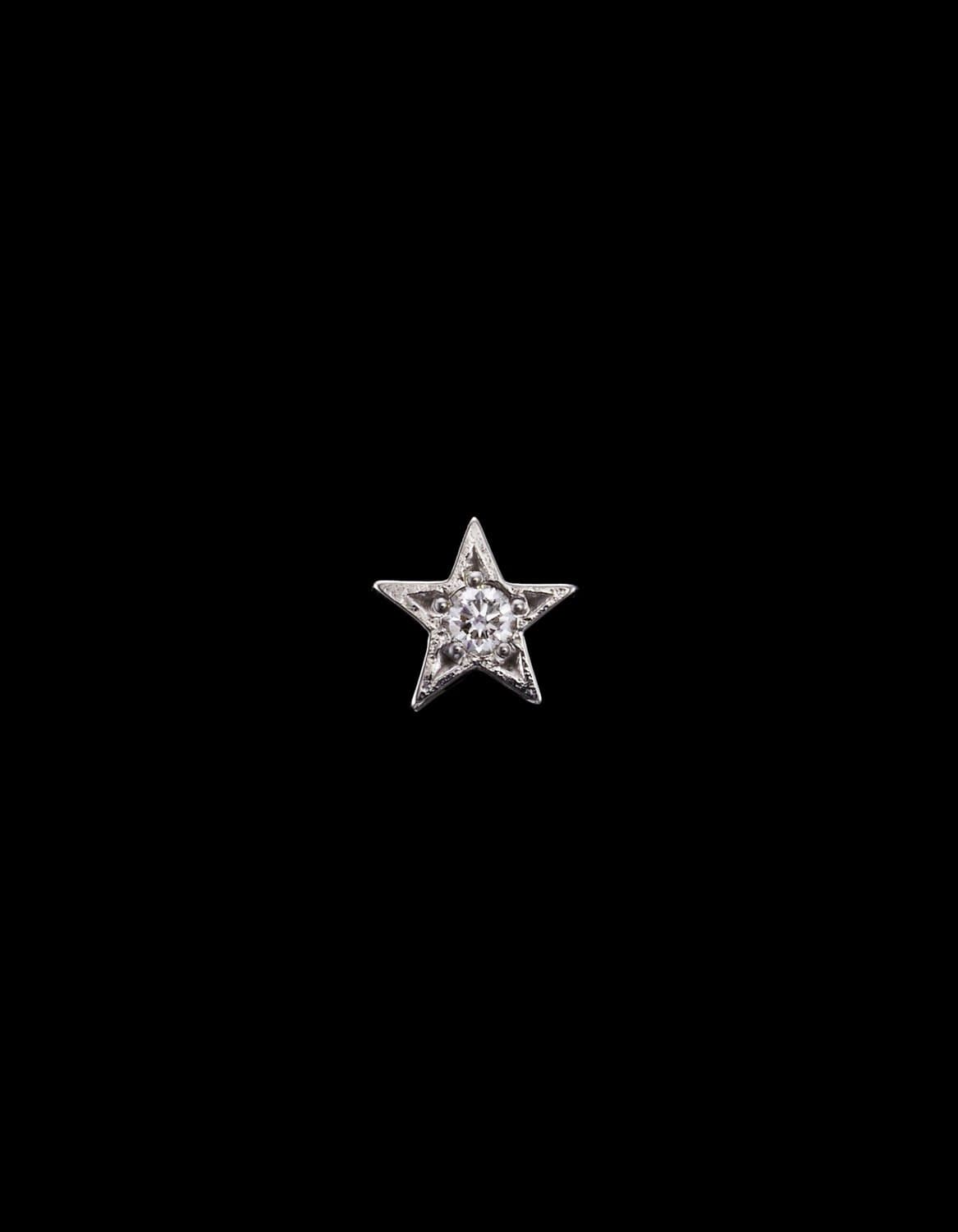 Star Diamond Ear Stud