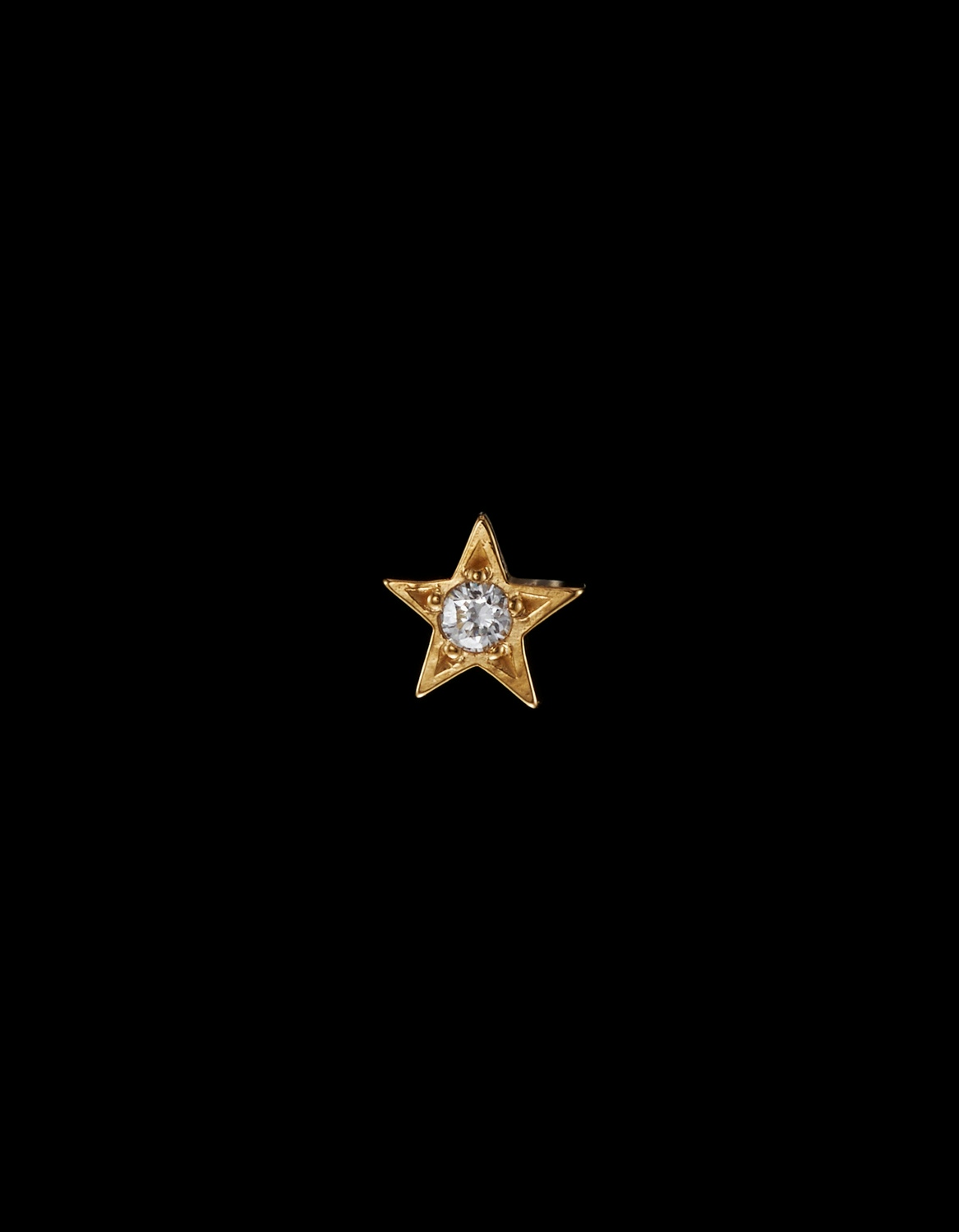 Star Diamond Ear Stud-image-0