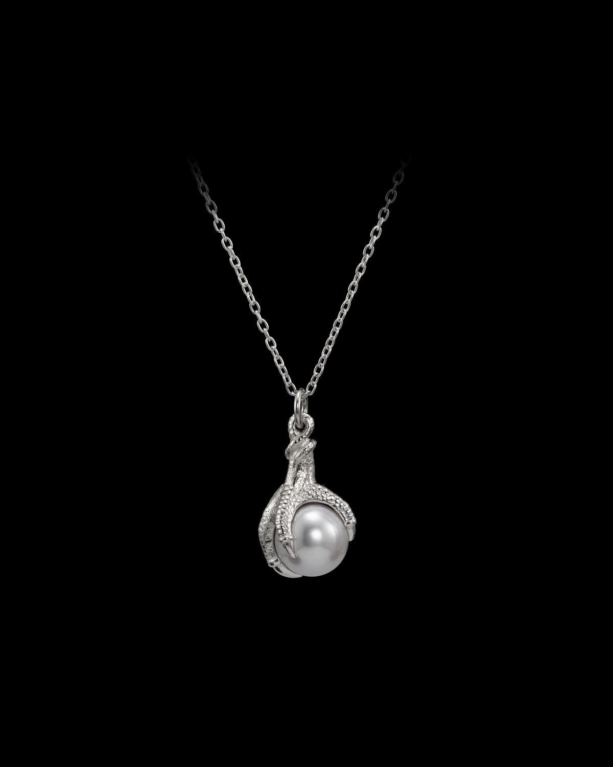 Big Claw Pearl Necklace-image-0