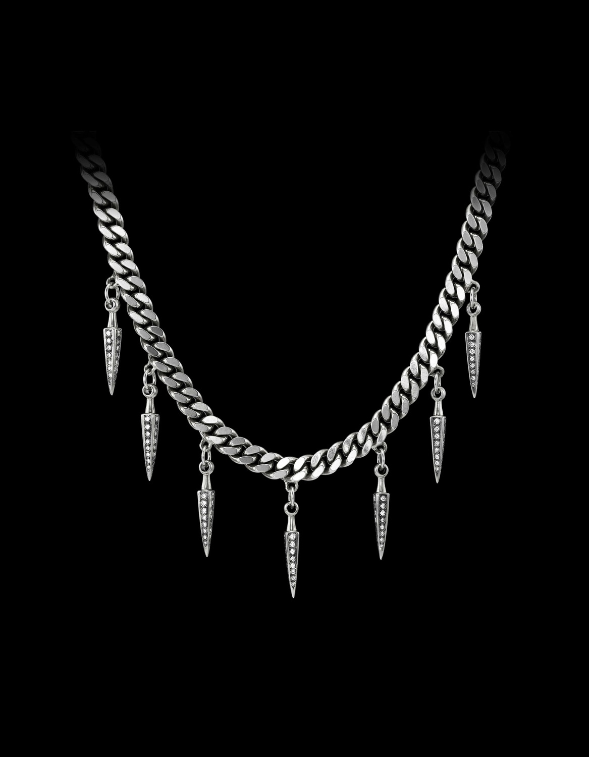 Multi Poison Arrow Diamond Necklace-image-0