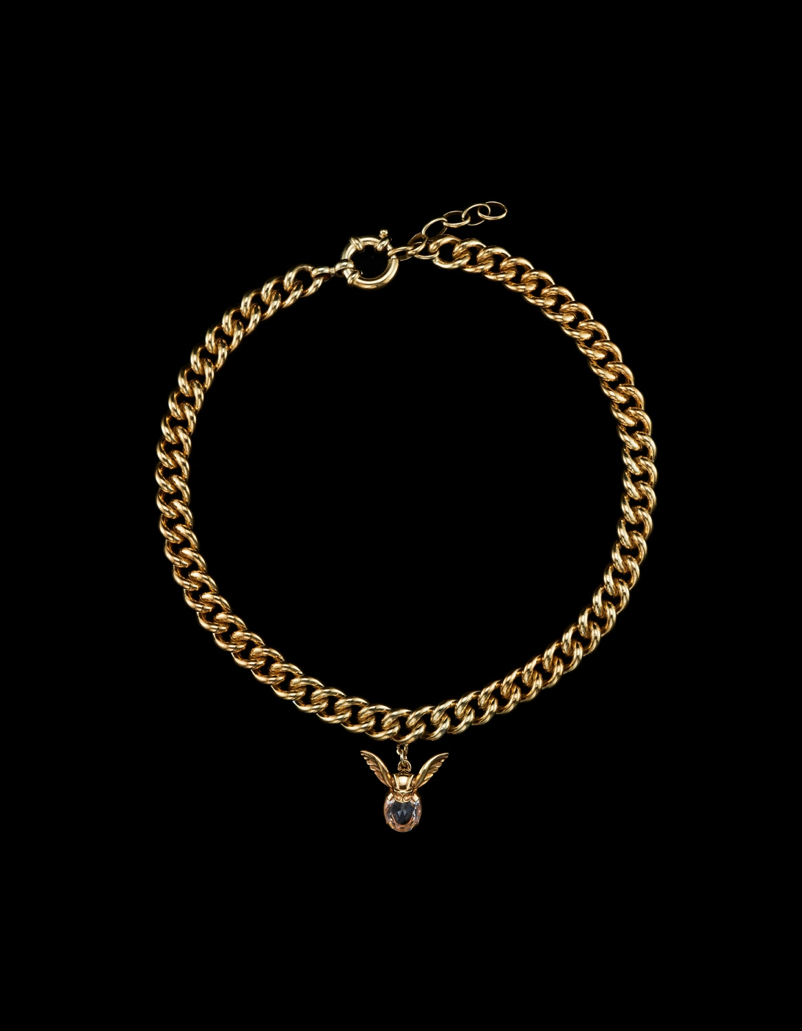 Chunky Chain Gargoyle Necklace-image-0