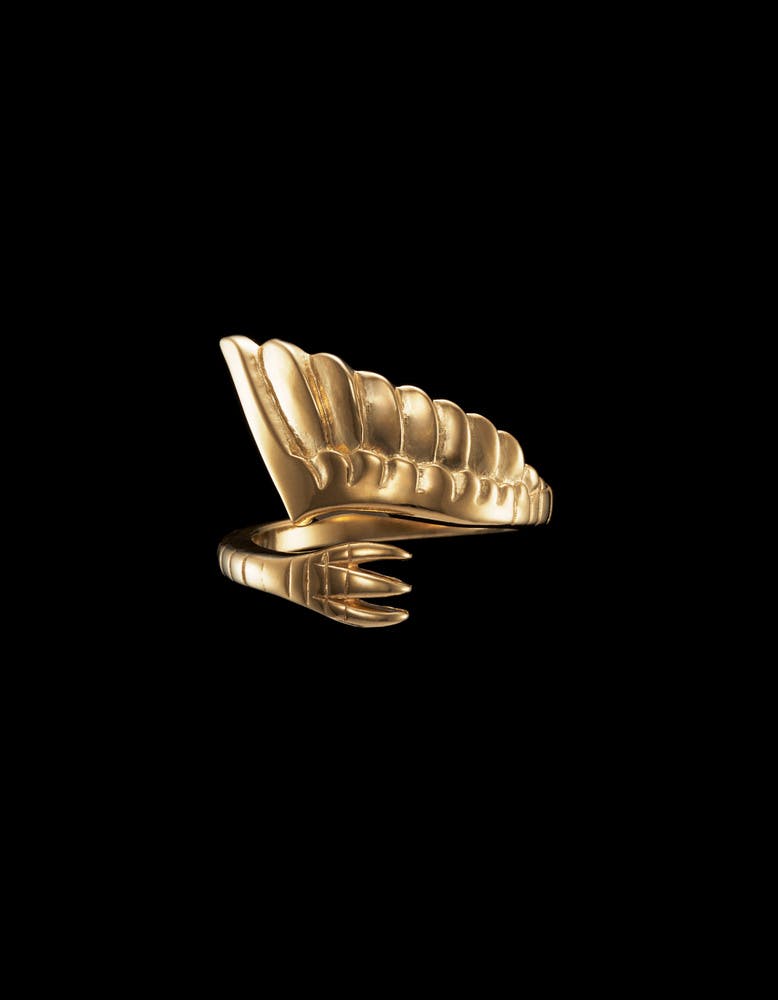 Winged Claw Ring