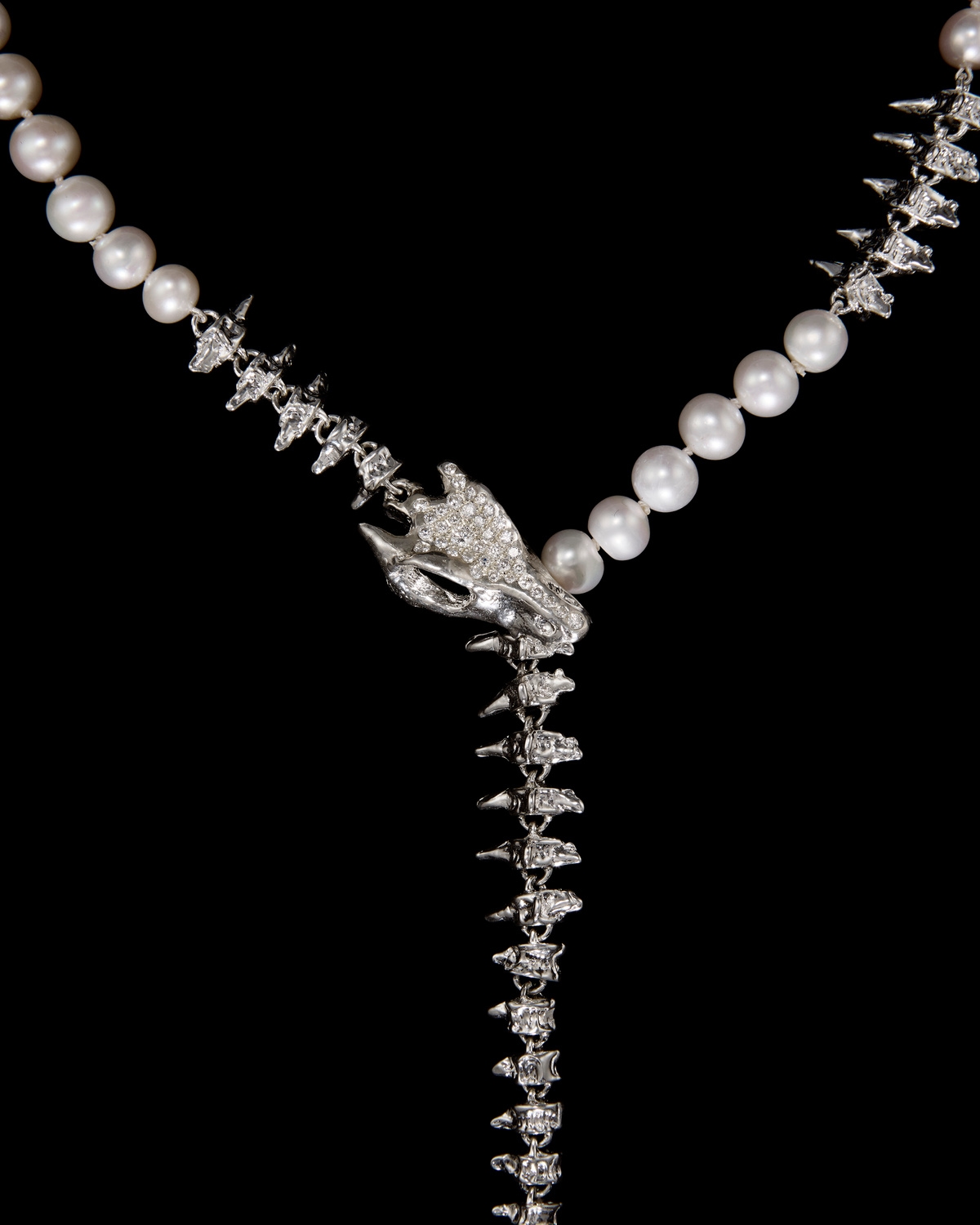 Dragon Pearl Diamond Necklace-image-2